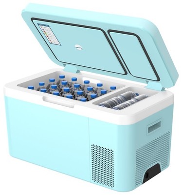 Megiu 12 Volt Car Refrigerator Dual Zone 25 Quart Portable Freezer 12V Fridge...