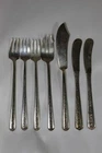 Towle Rambler Rose Sterling Silver 7Pc Lot- 3 Butter Knives & 4 Cocktail Forks