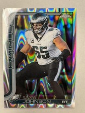 2025 Topps Chrome Football - Lane Johnson Raywave Refractor #246 Eagles