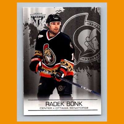 Radek Bonk #70 2003 Titanium Retail Ottawa Senators Hockey Card