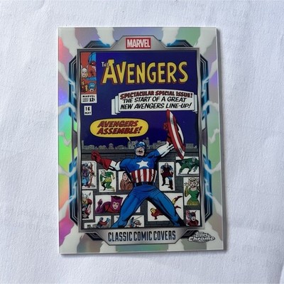 Topps Chrome Marvel The Avengers Classic Comic Covers CC-06 Captain America