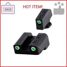 TruGlo Glow in The Dark Pistol Optic Compatible with Glock 42 and 43, Tritium