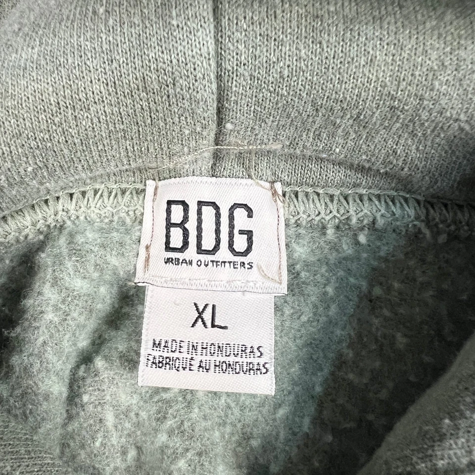 BDG Urban Outfitters Sudadera con Capucha Gráfica Japonesa Sun Mountain Para Hombre XL Verde Cuadrada Foto 3 de 4