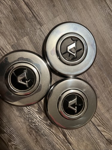 Volvo 240 242 244 245 DL Two Piece Stainless Steel Hub Caps, Set of four (3) - Picture 5 of 9