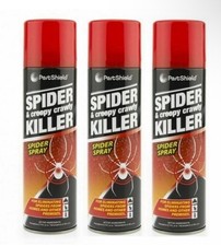 3 x 200ML Spider & Creepy Crawly Insect Killer Spider Spray No More Spiders New