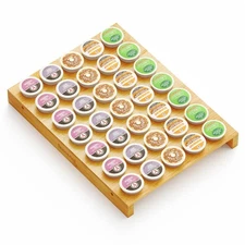 Spaceaid Bamboo K Cup Drawer Organizer Insert, Kitchen K Cups Coffee Pod Holder