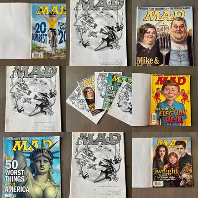 #ad MAD Magazine 2012 13 Hunger Games iPhones Elections Cosmetic Surgery Lot Of 5 $15.00