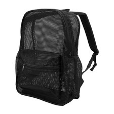Mesh Backpack Heavy Duty Lightweight Large Capacity Washable See Through Backpac