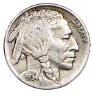 Set of 4:  1934  Buffalo Nickels .....  Nice Coins.....   1-1-10