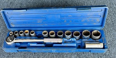 Cal-Hawk 14-piece 1/4 Drive Standard Socket Ratchet Set. Made In USA