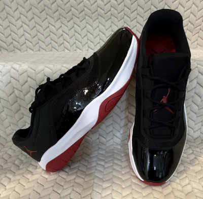 Air Jordan CMFT 11 Men s Low Top Lace Up Athletic Sneaker Black White Red
