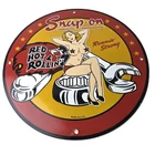 Vintage Snap-On Tools Porcelain Sign - Auto Wrench Gas Service Garage Shop Sign