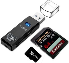 Image of 2 In 1 TF SD Card Reader USB 2.0 Micro SD Card To USB Adapter Smart Card Reader