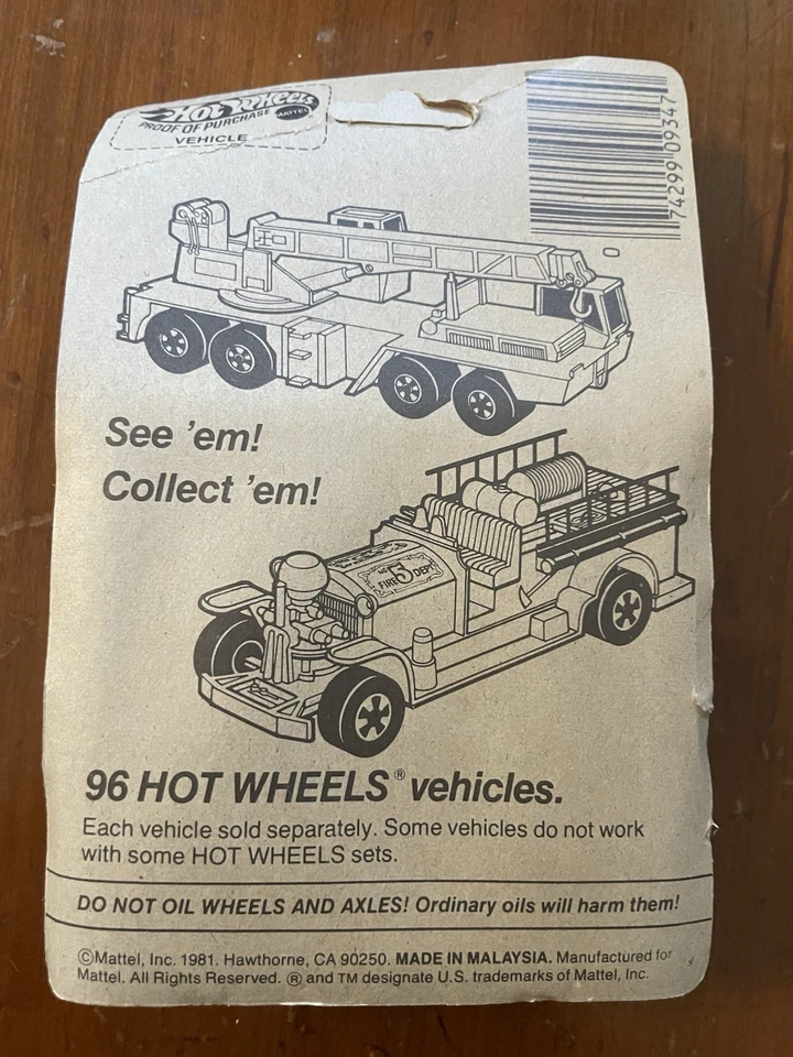 Tarjeta sin perforar Hot Wheels Extras '31 Doozie Diecast Car Mattel Vintage 1981 Foto 2 de 4