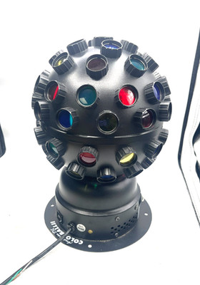 Colorball II Disco Ball Party Light American DJ Spins 120v Read. VIDEO. No Bulb