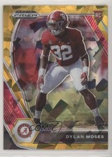 2021 Panini Prizm Draft Picks Gold Ice Prizm Dylan Moses #140 2l4