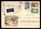 DR WHO 1952 FINLAND FDC OLYMPICS SPORTS SEMI POST COMBO M82649