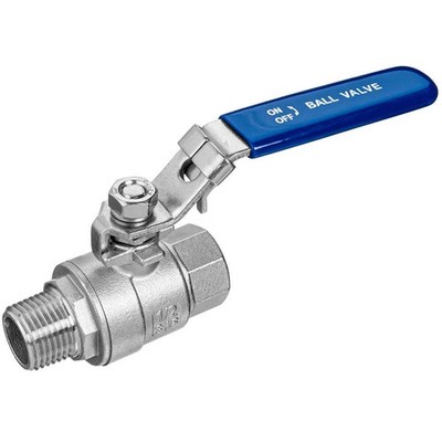 USA INDUSTRIALS ZUSA-VLV-155 Manual 2-Way Ball Valve,NPT,304 SS 61DV18