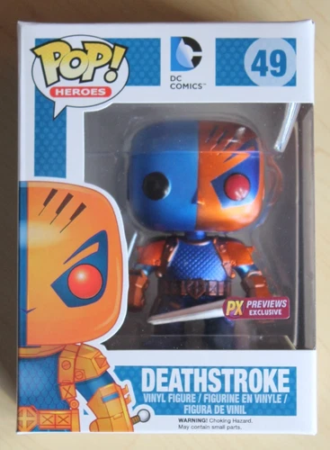 Funko DC Comics Metallic Deathstroke Pop #49 Previews PX Exclusive