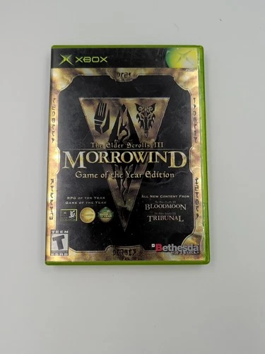 Elder Scrolls III: Morrowind (Microsoft Xbox, 2002) Game of the Year Edition CIB