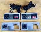 Nintendo Controller Model NES-004 Pair Super Overlay Joystick Vtg 1986