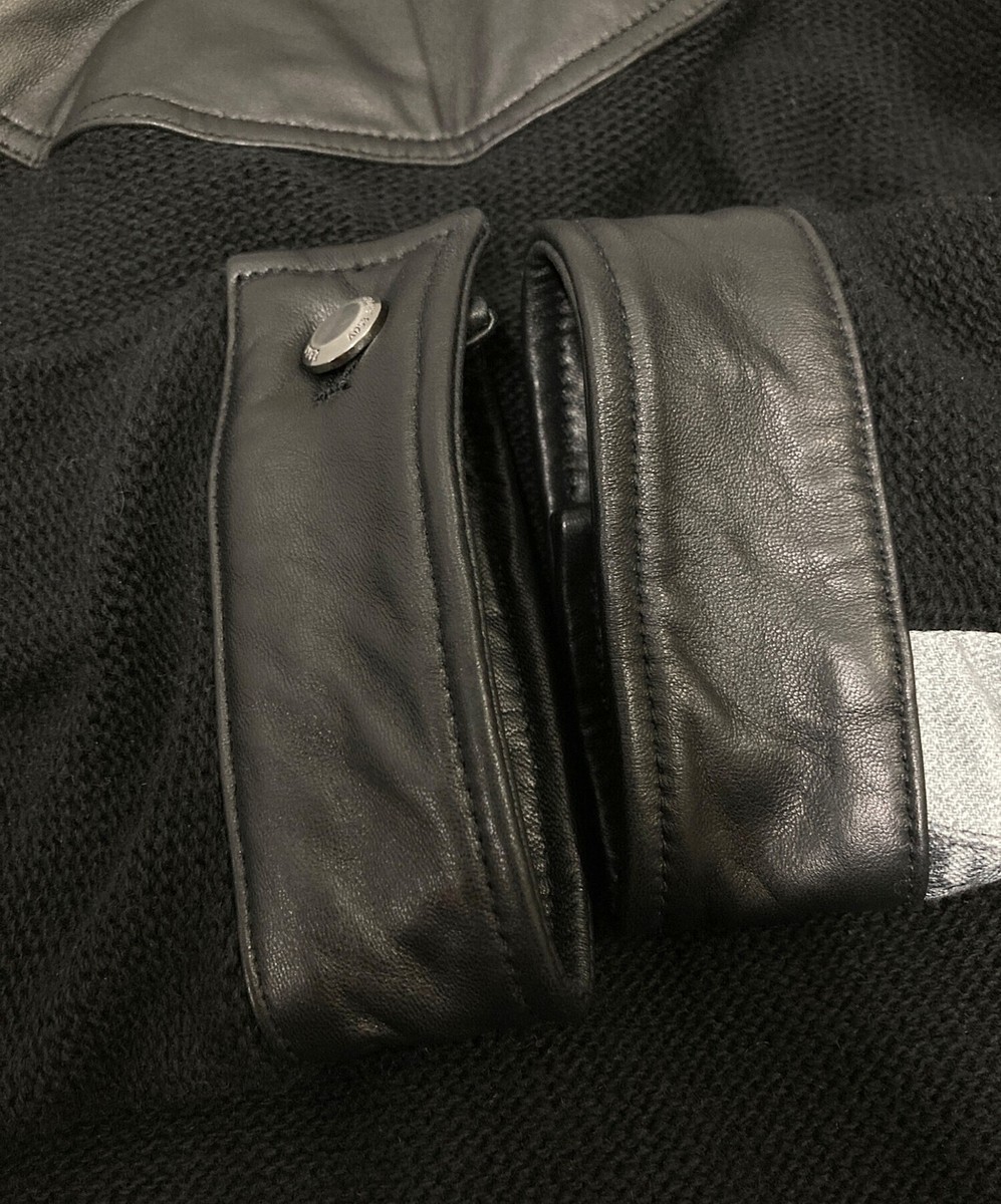 【ZARA×ANDERSSON BELL】ニットコンビレザージャケット ニットコンビレザージャケット X ANDERSSON BELL - ブラック