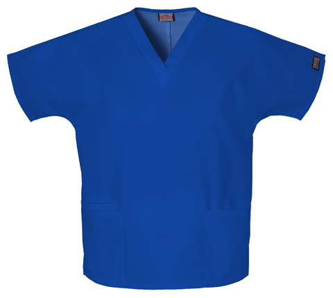 Cherokee Scrub Top, XL, Navy Blue, #RN-93643 -Revolution Sz. XL