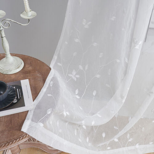 2/1 Piece 4 Colors Sheer voile Window Elegance Curtains drape treatment 4 Sizes‡ - Picture 8 of 26