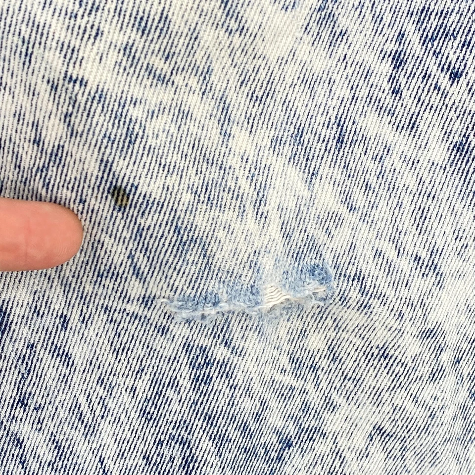 Винтажные плиссированные джинсы Mom Bongo кислотная стирка подходят как гранж 24x30 США 80-е 90-е - Изображение 3 из 4