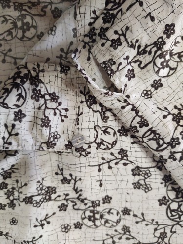 Camisa para hombre Canyon River Blues grande blanca negra ramas abotonada usada - Imagen 11 de 11