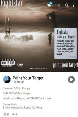 Fightstar  (Busted) ~ Paint Your Target DVD Single 2005 Rock Limited Edition