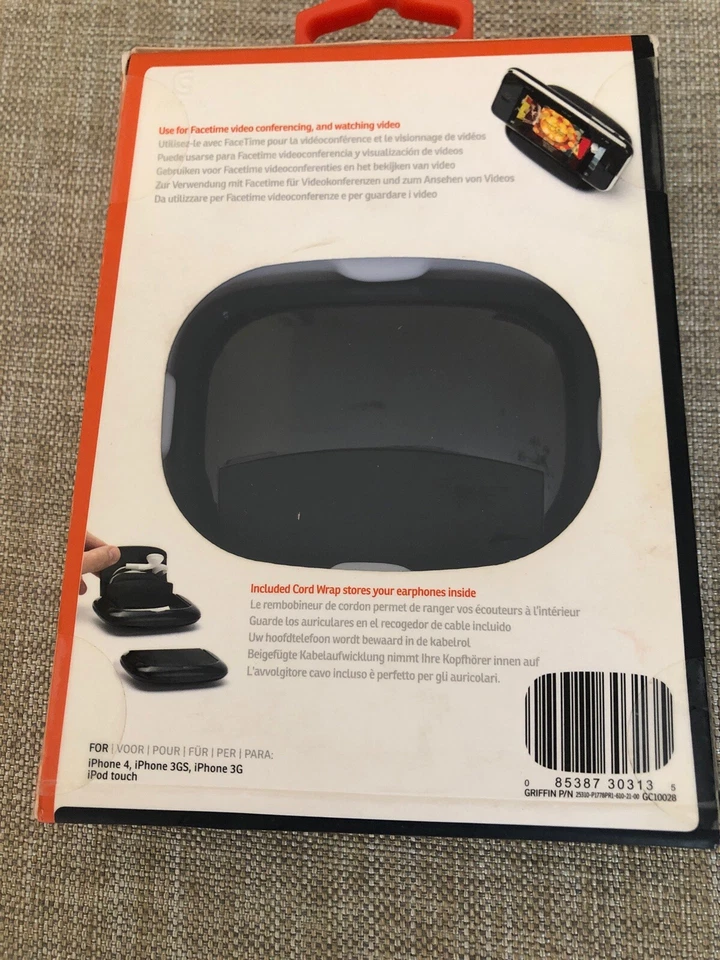 NUEVO Soporte de video Griffin TravelStand para iPod y iPhone con almacenamiento de auriculares Foto 2 de 4