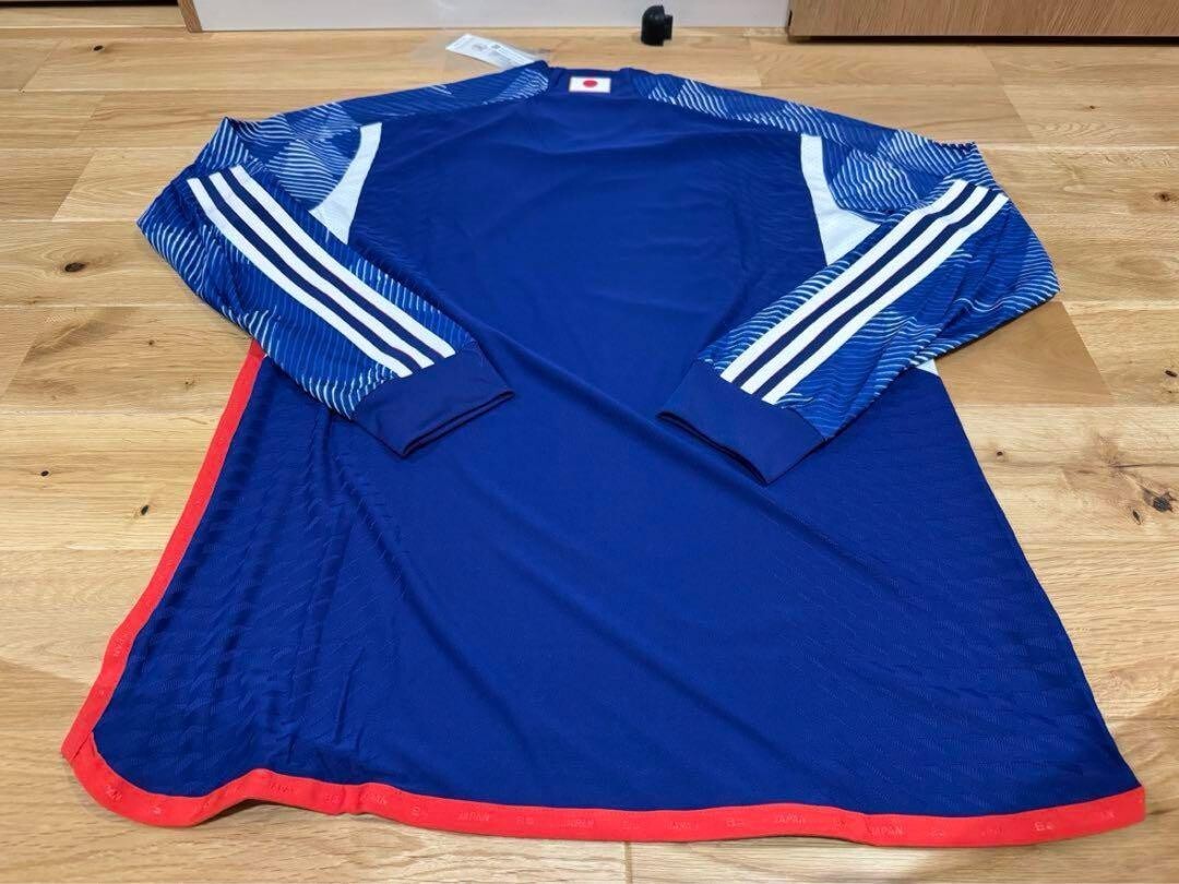 ■新品★Lサイズ★JAPAN REPLICA ALTERNATE JERSEY Authentic Adidas Japan 2022 World Cup Home Long Sleeve