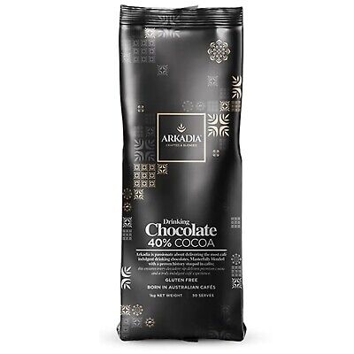 Buy Arkadia 1kg 40% Cocoa Hot/Cold Drinking Chocolate Powder Intensity 5 Dark Blend