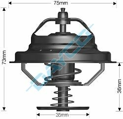 Dayco Thermostat For Fuso Canter 4D34T May 2002 to Jan 2005 