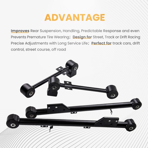 Control Arm Trailing Arms Kit for Nissan Pathfinder 1997-2004 Rear Lower Upper - Picture 2 of 12