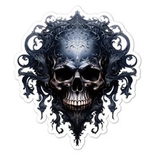 Skull Helmet Death , Vinyl Decal Sticker, Indoor Outdoor, 3 Sizes, 11058
