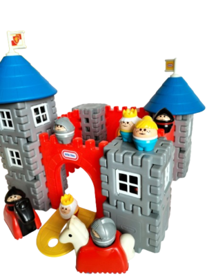 Vintage Little Tikes Wee Waffle Castle Building Set Castle Set