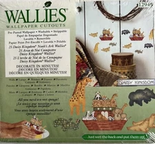Daisy Kingdom Noah’s Ark Wallies 25 Wallpaper Cutouts Pre-pasted Religious Kids