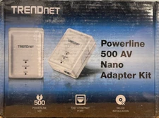 TRENDnet - TPL-406E - Powerline 500 AV Nano Adapter Kit - Pack of 2