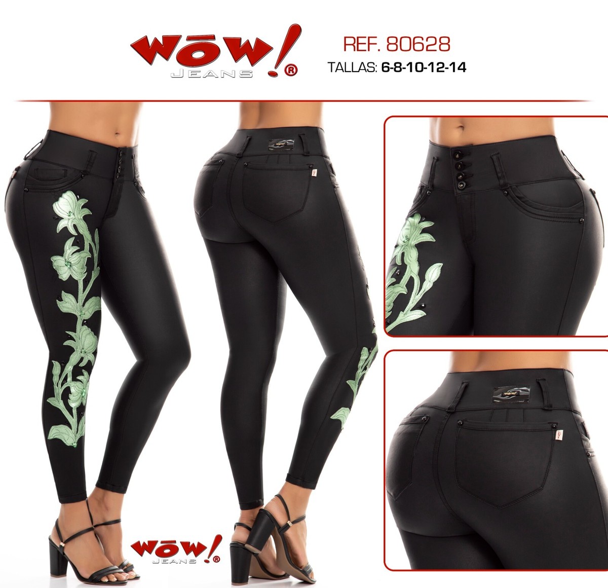 WOW JEANS COLOMBIANOS AUTHENTIC COLOMBIAN PUSH UP JEANS LEVANTA