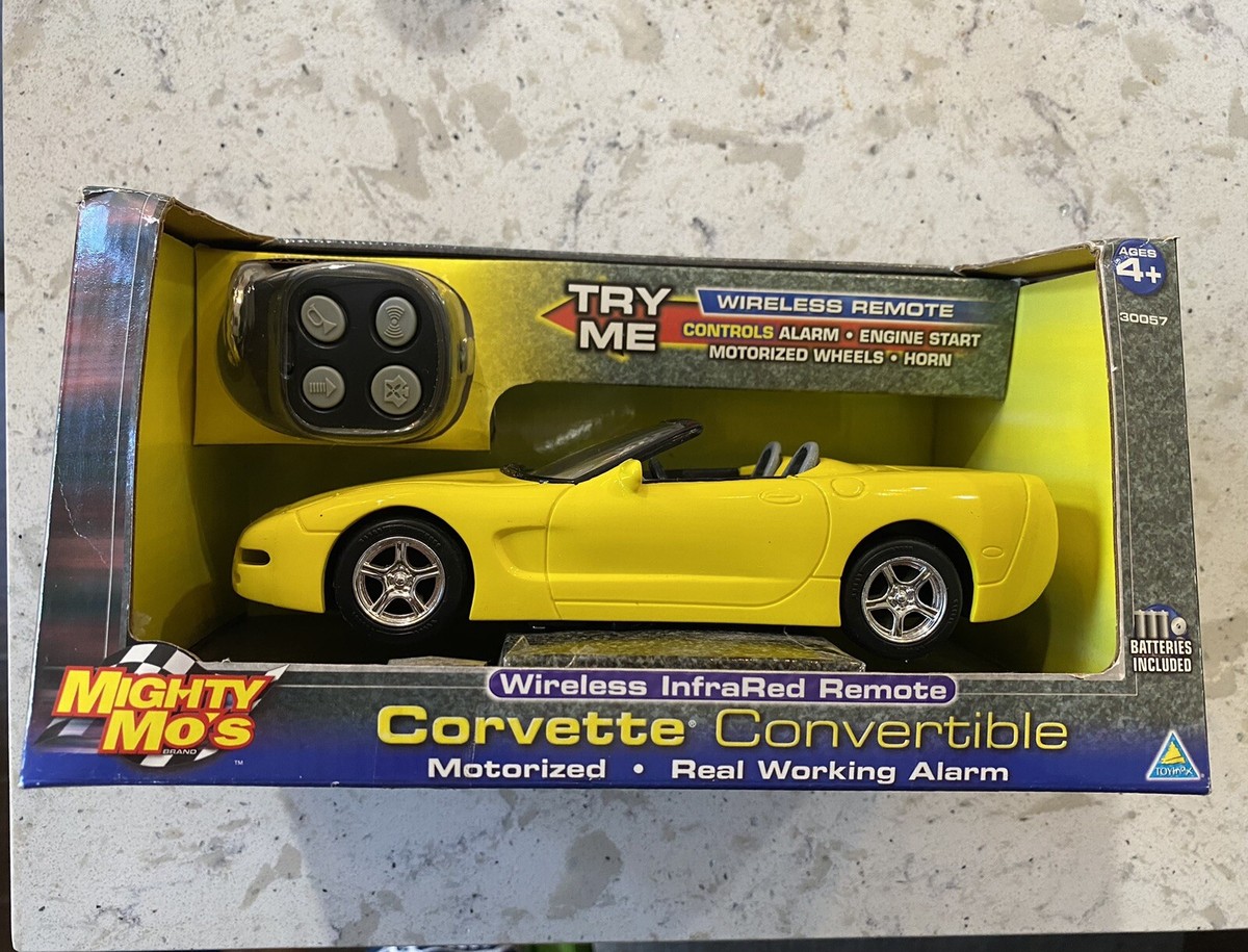 ホビーラジコン msmsat RARE Mighty Mo's Toy Max Remote Racer Yellow 1998 Corvette w