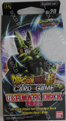 DRAGON BALL SUPER TCG - ULTIMATE DECK 2022 BE20 - NEW/SEALED FREE UK P&P