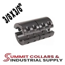 2CC-037-037, 3/8 ID Shaft Coupling, Double Split Qty 1, 2ISCC-037-037