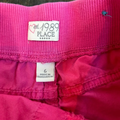 Girls Shorts Lot of 5 Sizes 5/6 & 6 Pink White Summer Casual Play - Picture 7 of 7
