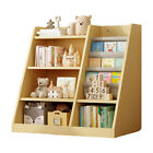 Kids Bookshelf and Toy Storage Organizer, 4 Tier Wooden Kids Book Shelf Wood