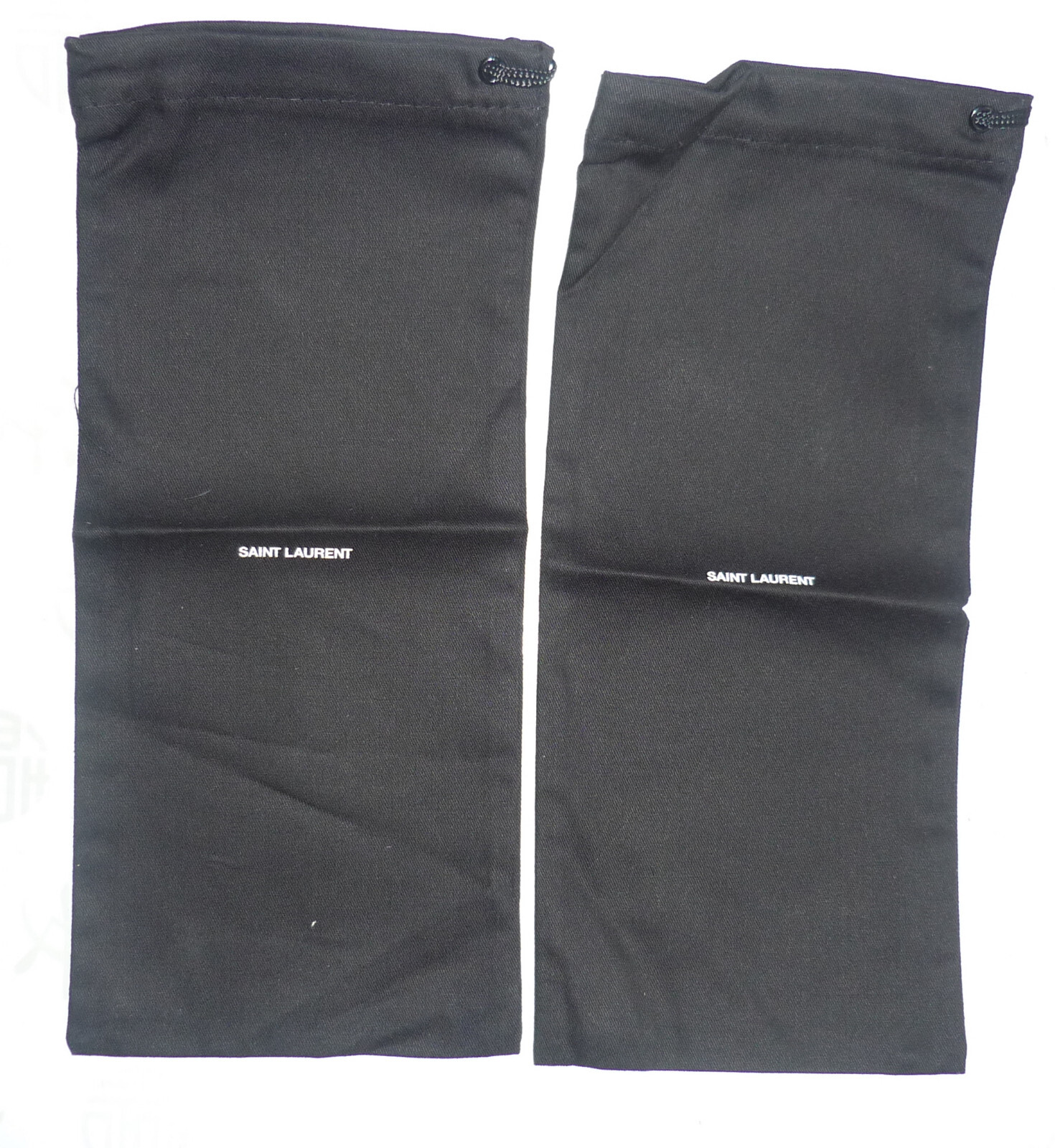 Sacchetto antipolvere YSL Yves Saint Laurent nero x 2 dimensioni 5"x10 5"