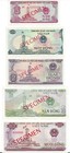 VIETNAM SPECIMEN 5 PC SET 5 HAO 1 2 5 10 DONG 1985 UNC P 89s 90s 91s 92s 93s