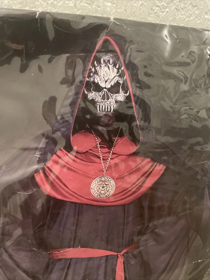 Funworld Emperador del Mal Niño Capa Disfraz Negro Bata con Capucha Halloween Seis 8-10 Foto 3 de 4