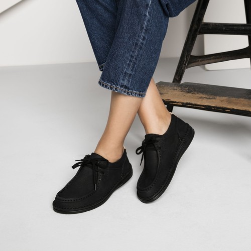 Birkenstock Leather PASADENA Black 38 Narrow BNWOT 1009848 | eBay